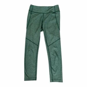 Outdoor‎ Voices Women's 7/8 Leggings Size Medium Green Athletic Hiking Stretch
